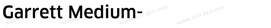 Garrett Medium字体转换